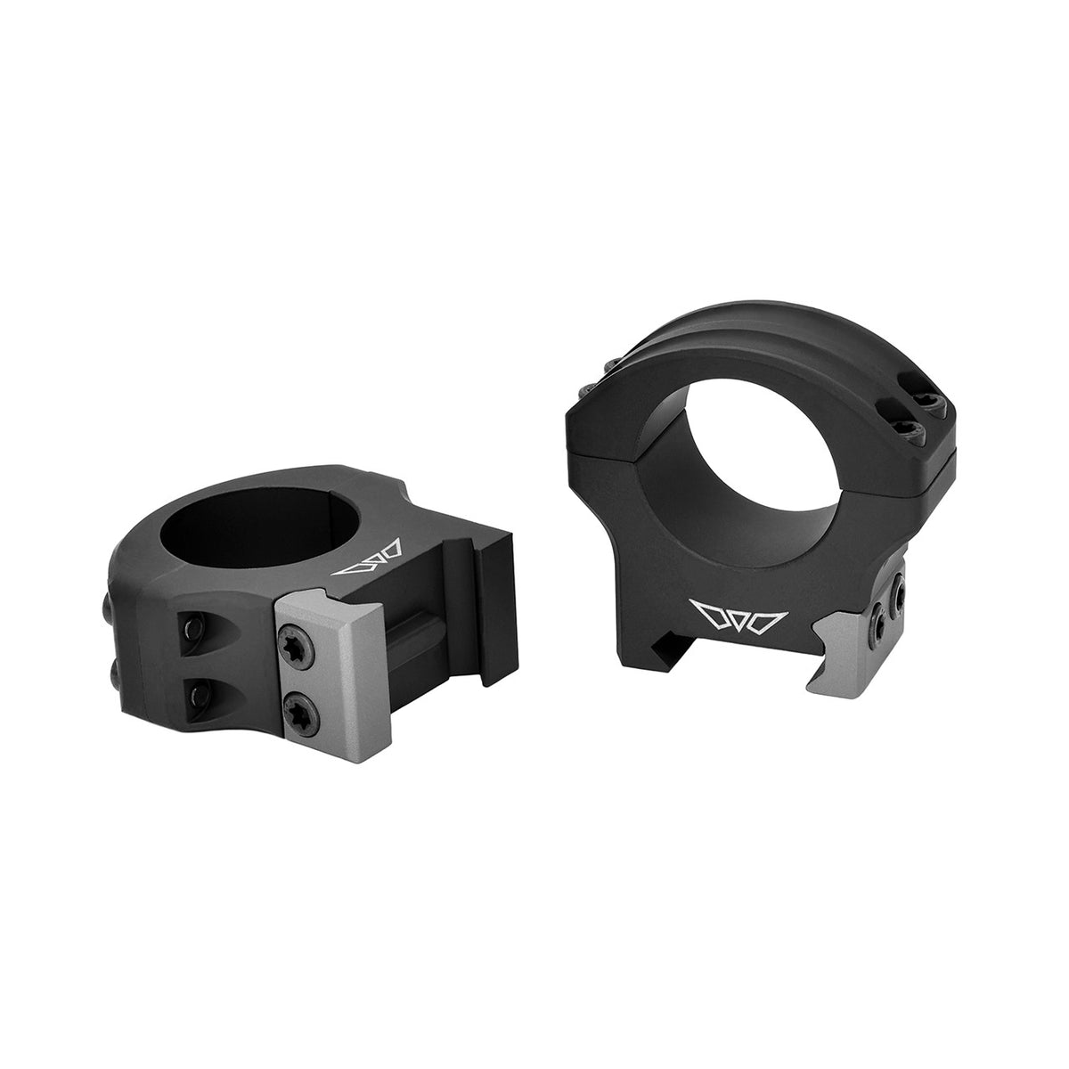 Warne HyperLite 8501M 1 inch medium rings showing the grey clamping hardware
