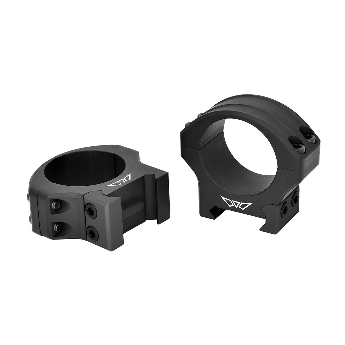Warne HyperLite 8513M rings for 30mm tubes at low height, manufacturer product photograph