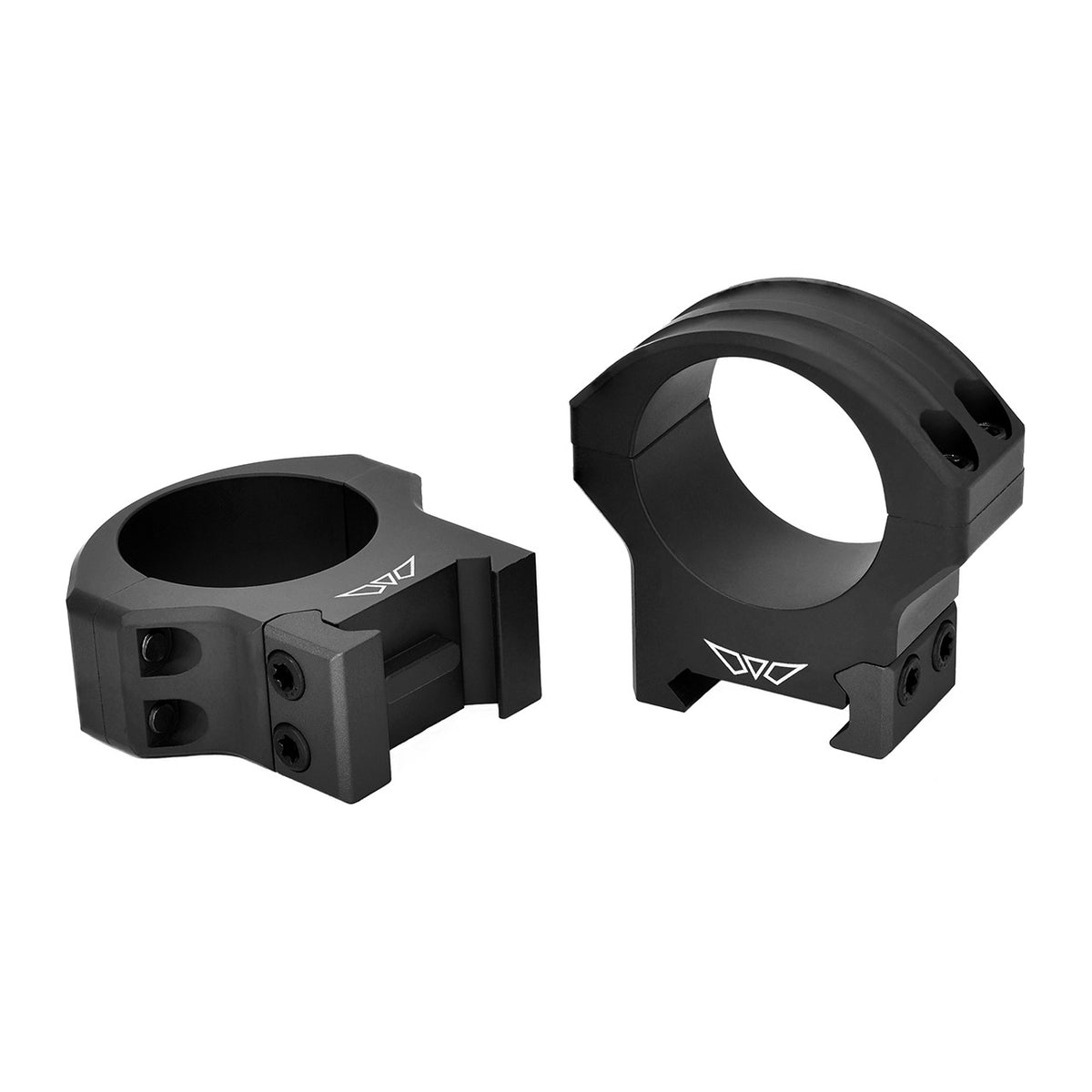 Warne HyperLite 8514M rings for 30mm tubes at medium height, manufacturer product photograph