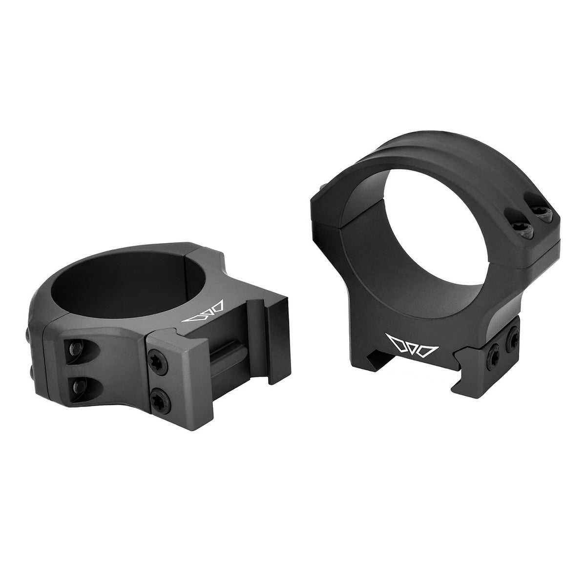 Warne HyperLite 8521M rings for 34mm tubes at medium height, manufacturer product photograph