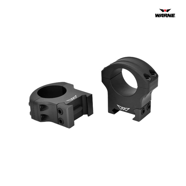 Warne HyperLite Rings 1 Inch High Matte Finish Black - 8502M Rifle Scope Rings Warne 