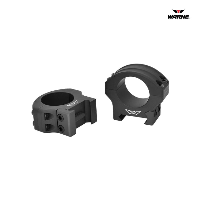 Warne HyperLite Rings 1 Inch Low Matte Finish Black - 8500M Rifle Scope Rings Warne 