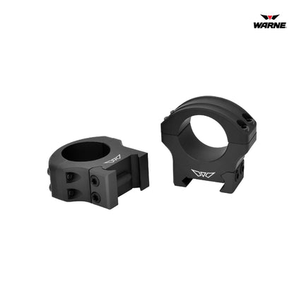 Warne HyperLite Rings 1 Inch Medium Matte Finish Black - 8501M Rifle Scope Rings Warne 