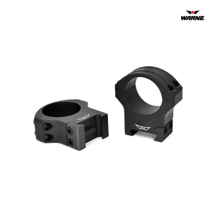 Warne HyperLite Rings 30mm High Matte Finish Black - 8515M Rifle Scope Mount Warne 