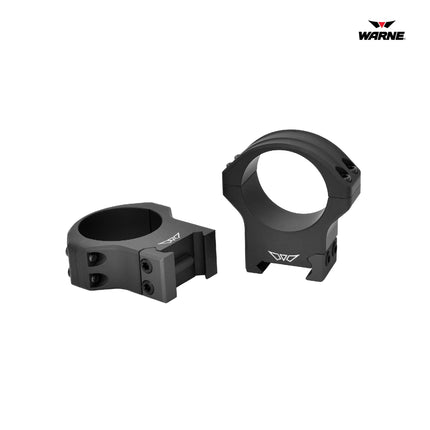 Warne HyperLite Rings 34mm High Matte Finish Black - 8522M Rifle Scope Rings Warne 