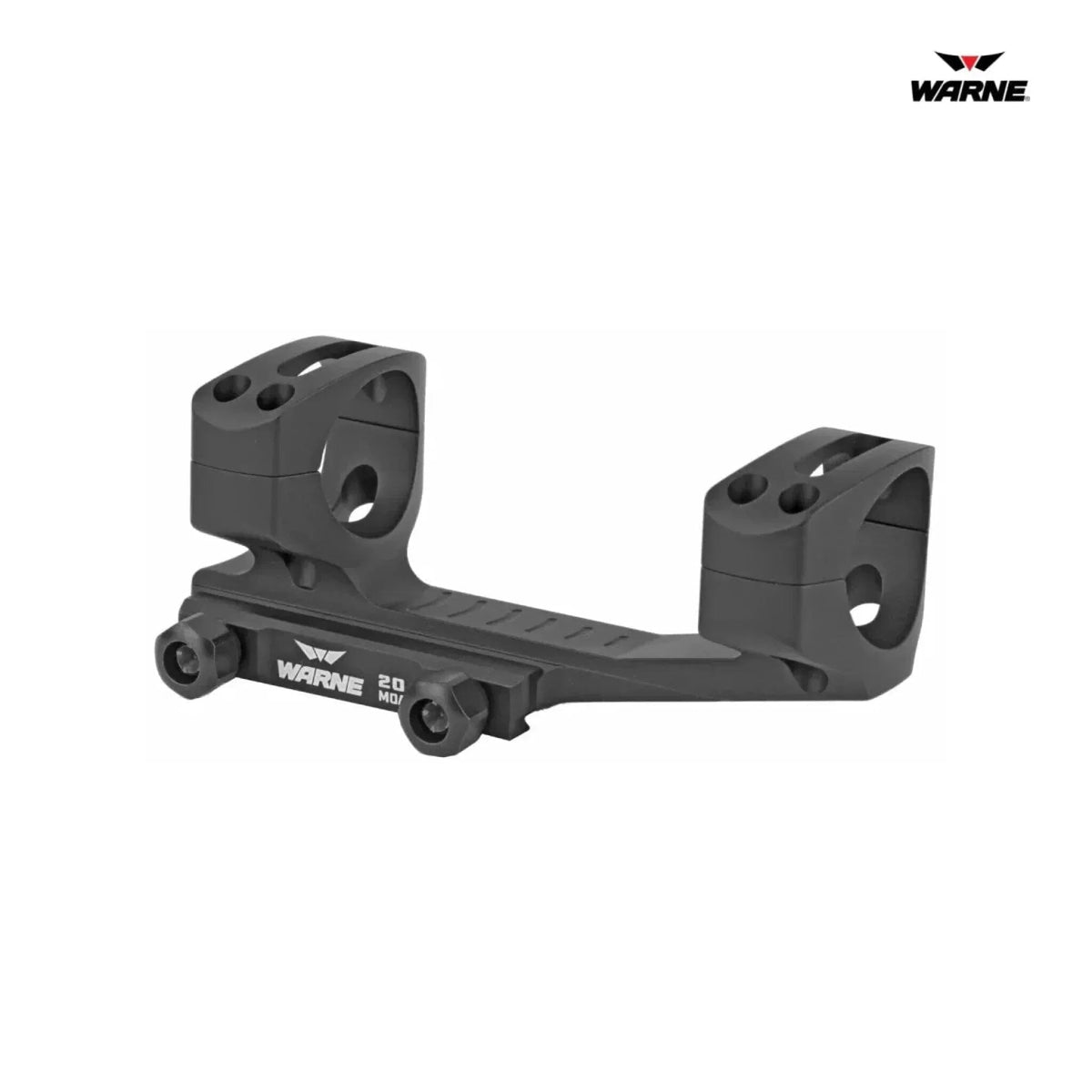 Warne LR-SKEL extended cantilever MSR scope mount for 30mm scope tubes with 20 MOA of built-in elevation
