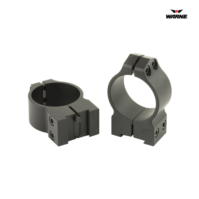 Warne PA Fixed Ring Set fits Tikka Grooved Receiver 30mm Medium - 14TM Rifle Scope Rings Warne 