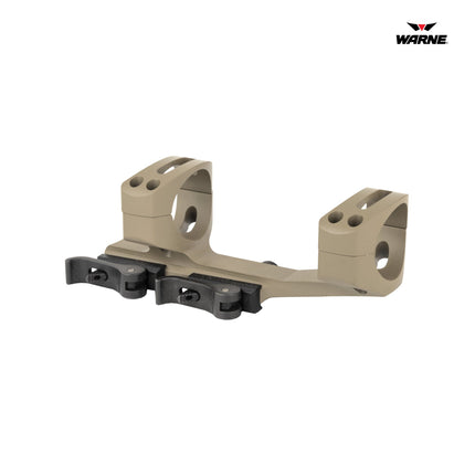 Warne QD Cantilever Mount 34mm Fits AR Rifles Extended Skeletonized Dark Earth - QDXSKEL34DE Rifle Scope Mount Warne 