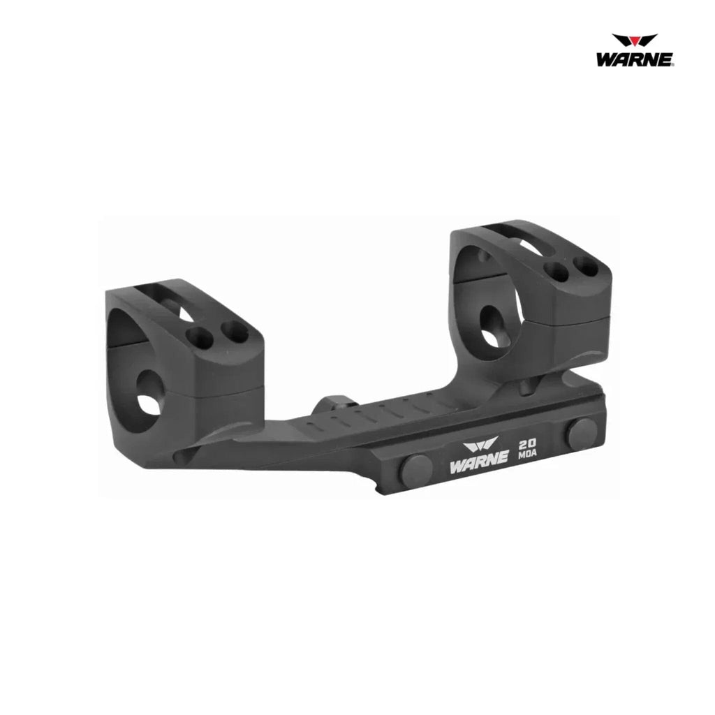 Warne QD LRSKEL 20 MOA Extended Skeletonized MSR Mount - 30 mm Tube - Black Rifle Scope Mount Warne 