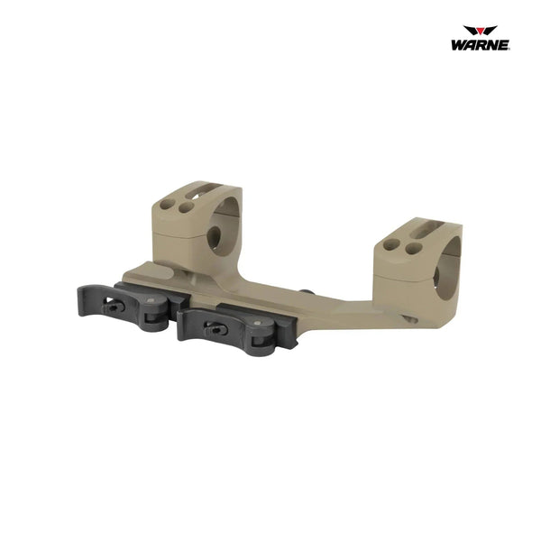 Warne QD X-SKEL quick detach cantilever scope mount for 30mm scope tubes in dark earth