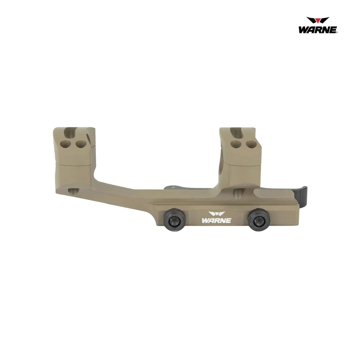 Warne QD X-SKEL 30mm dark earth mount with quick-detach levers for return-to-zero removal