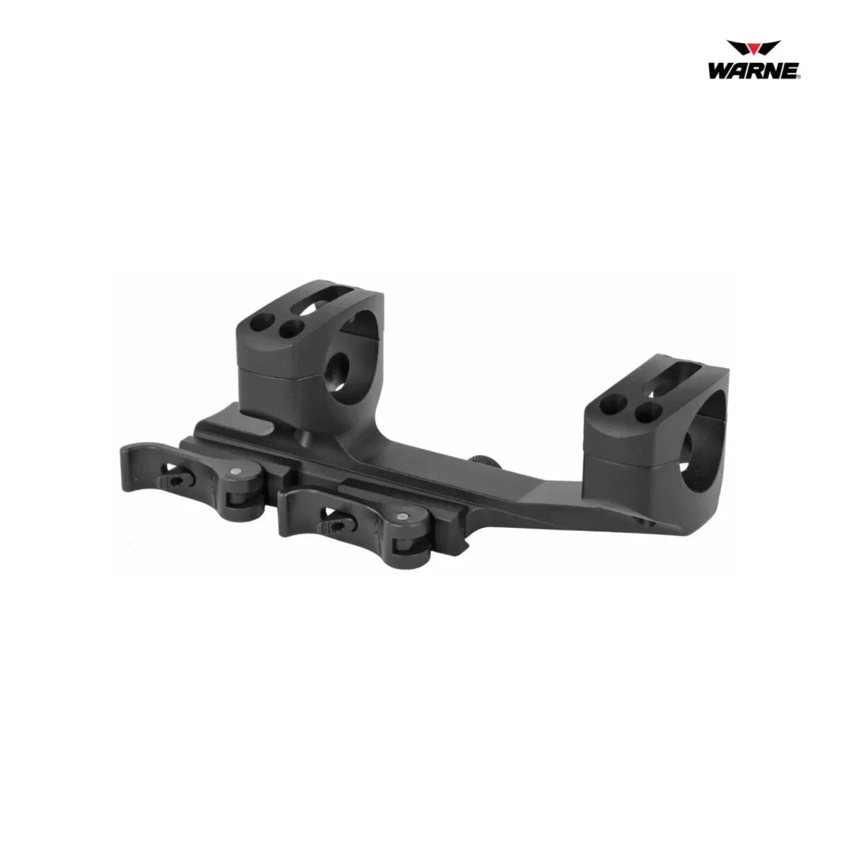 Warne QD X-SKEL quick detach cantilever scope mount for 34mm scope tubes in matte black