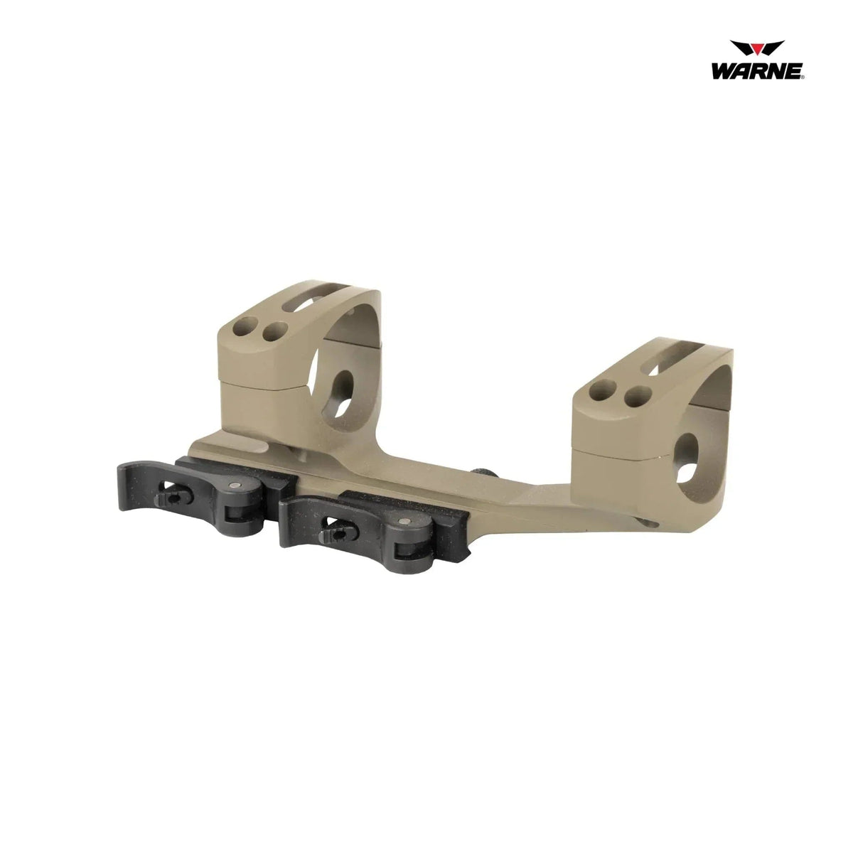 Warne QD X-SKEL quick detach cantilever scope mount for 34mm scope tubes in dark earth