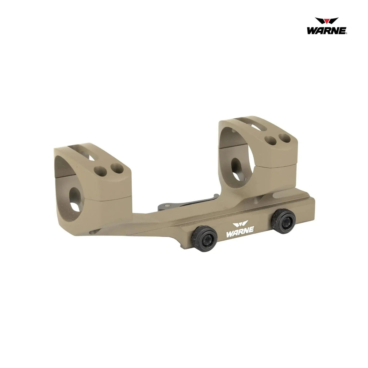 Warne QD X-SKEL 34mm dark earth mount with a skeletonised cantilever body in aluminium