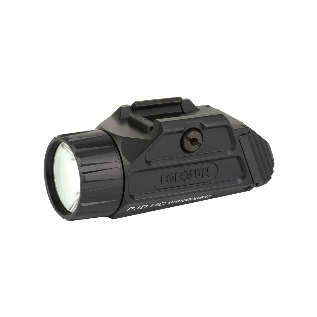 Holosun P.ID HC weapon light in a matte black aluminium body