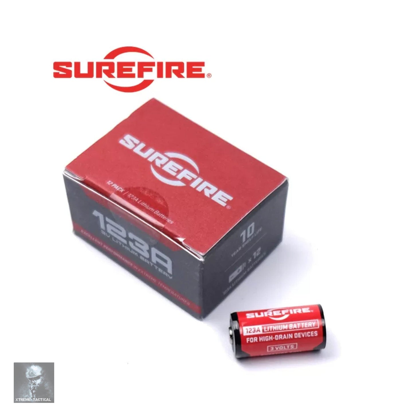 SureFire CR123A Lithium Batteries Box of 12 - SF12-BB Weapon Light Accessories SureFire 